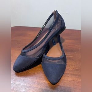 Margaux Black Mesh Flats